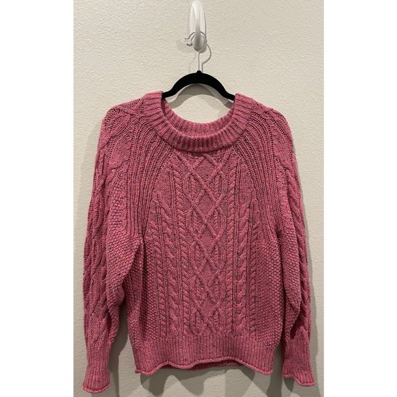 J. Crew Sweaters - J.CREW Knit Pink Multicolor Dots Vintage Sweater